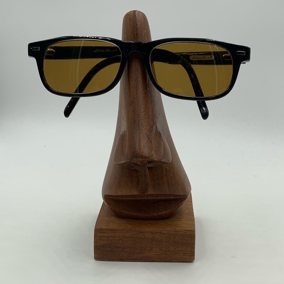 Vintage Eddie Bauer Black Oval Sunglasses Frames - Picture 1 of 7